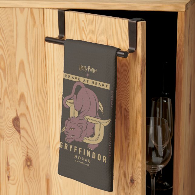 Linge De Cuisine GRYFFINDOR™ Maison Brave au coeur (Pliage en tiers)