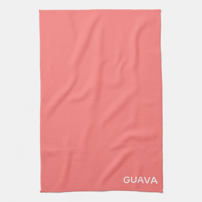 Linge De Cuisine Guava pink color name (Vertical)