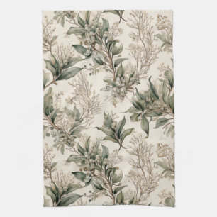 Linge De Cuisine Gui de botanique - Feuilles vertes, Branches
