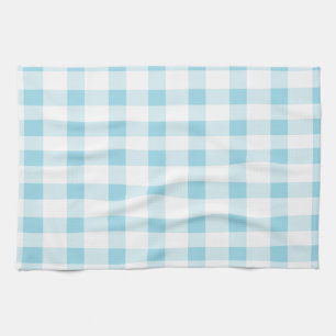 Linge De Cuisine Guingan bleu-clair