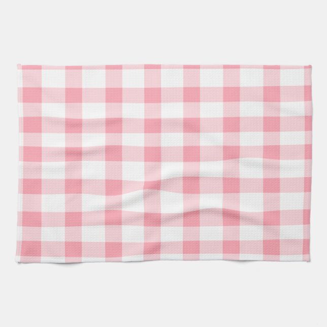 Linge De Cuisine Guingan rose (Horizontal)