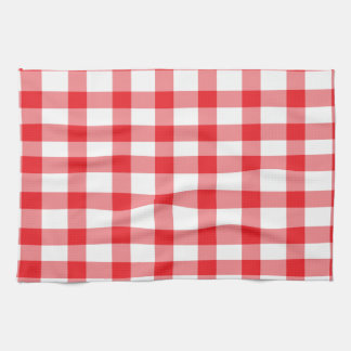 Linge De Cuisine Guingan rouge