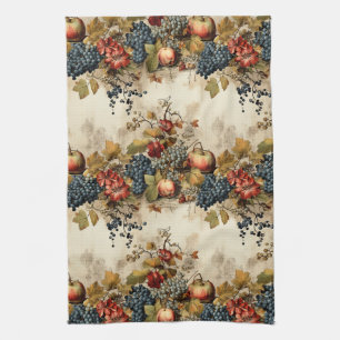 Linge De Cuisine Guirlande de fruits de vigne vintage