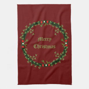 Linge De Cuisine Guirlande de Noël gothique personnalisée