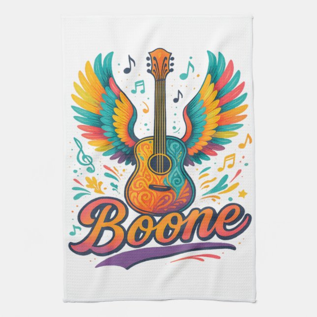 Linge De Cuisine Guitare Boone (Vertical)