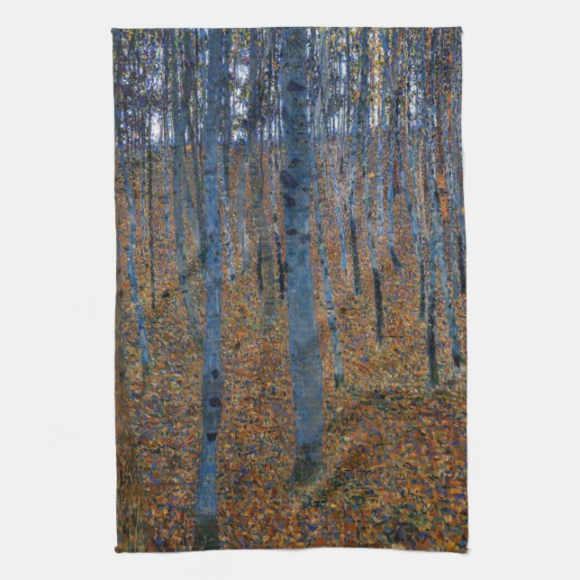 Linge De Cuisine Gustav Klimt - Beech Grove I (Vertical)