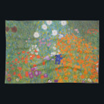 Linge De Cuisine Gustav Klimt Fleur Jardin Cottage Nature<br><div class="desc">Un beau tableau de jardin - c'est un tableau classique de Gustav Klimt,  appelé Cottage Garden,  ou Bauergarten,  1907,  qui est un gros plan d'un jardin fleuri,  un tableau floral coloré.</div>