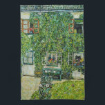 Linge De Cuisine Gustav Klimt - La Maison de Guardaboschi<br><div class="desc">Maison de Guardaboschi / Maison à Weissenbach du lac Attersee - Gustav Klimt,  Huile sur toile,  1912</div>