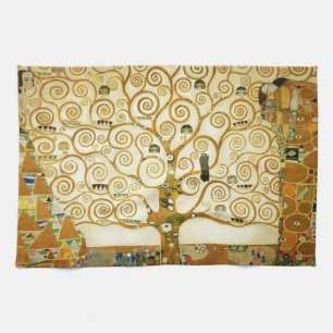 Linge De Cuisine Gustav Klimt L'Arbre De Vie Art Nouveau Vintage