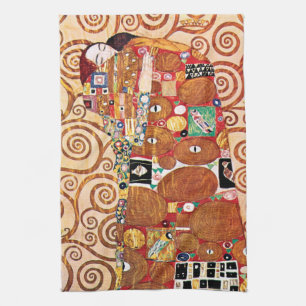 Linge De Cuisine Gustav Klimt - Le Baiser - Peinture d'art fin