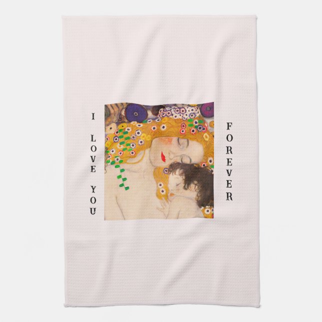 Linge De Cuisine Gustav Klimt - Mère et Enfant (Vertical)