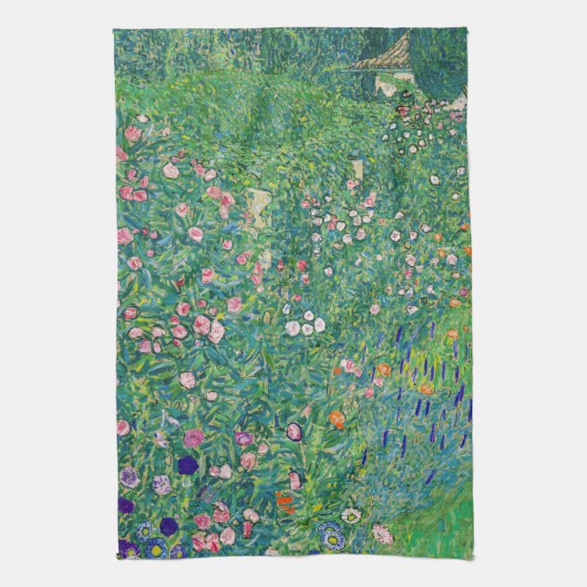 Linge De Cuisine Gustav Klimt - Paysage du jardin italien (Vertical)