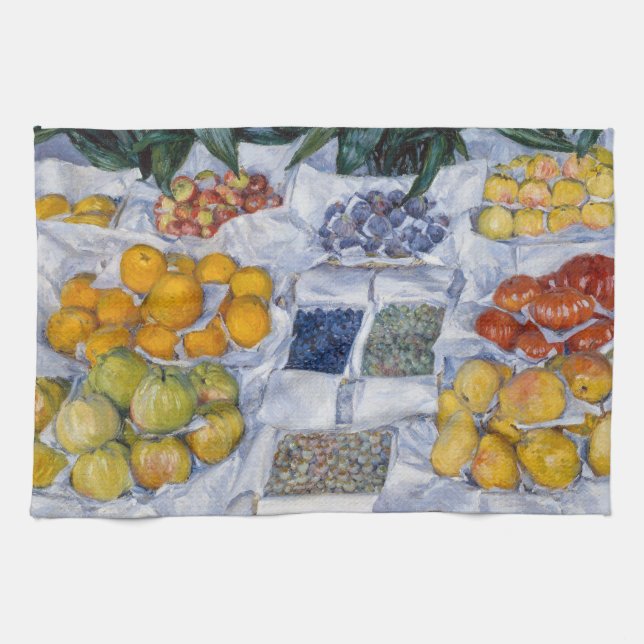 Linge De Cuisine Gustave Caillebotte - Fruits disposés sur un étala (Horizontal)