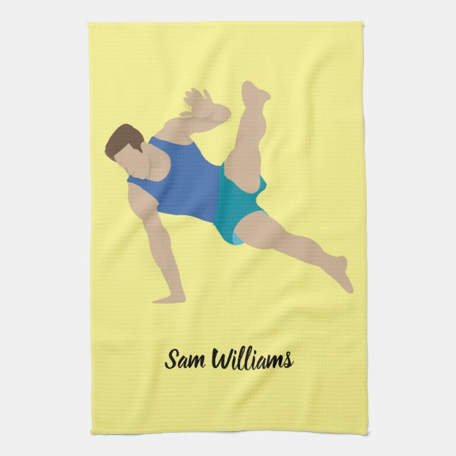 Linge De Cuisine Gymnaste masculin (Vertical)