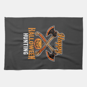 Linge De Cuisine Hachettes Croisées de Chasse Halloween Jack O Lant