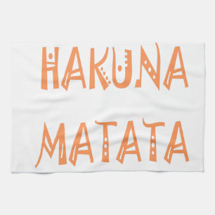 Linge De Cuisine Hakuna Matata - Art Tribal Africain