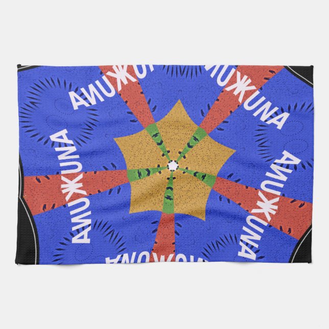 Linge De Cuisine Hakuna Matata Iridiscent bleu (Horizontal)