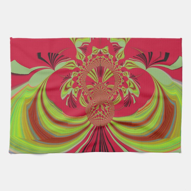 Linge De Cuisine Hakuna Matata red yellow design (Horizontal)