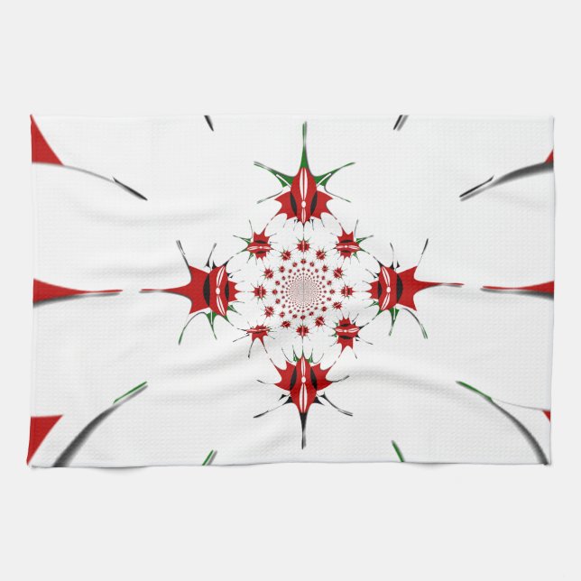 LINGE DE CUISINE HAKUNA MATATA ROUGE VERT (Horizontal)