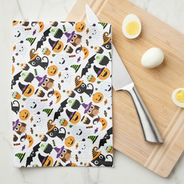 Linge De Cuisine Halloween (Quart Plié)