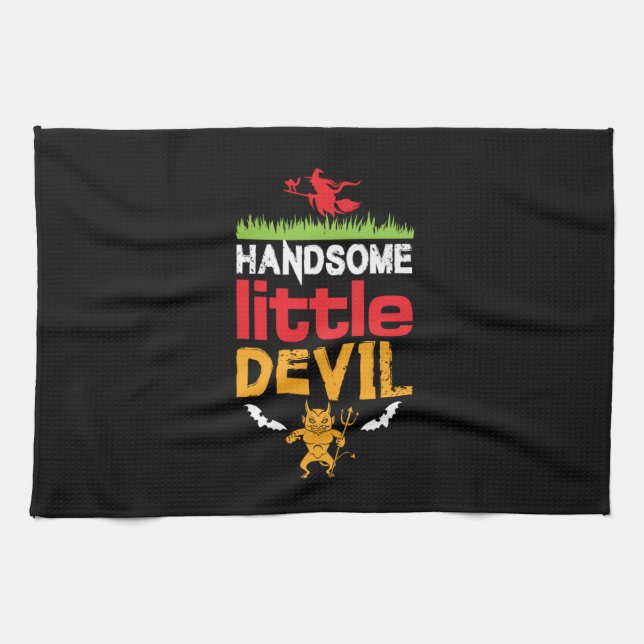 Linge De Cuisine Halloween beau petit anniversaire (Horizontal)