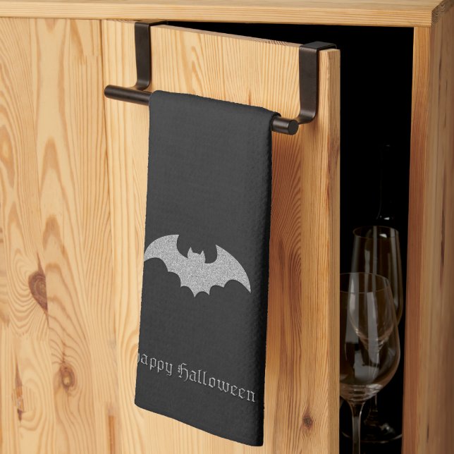 Linge De Cuisine Halloween chauve-souris (Pliage en tiers)