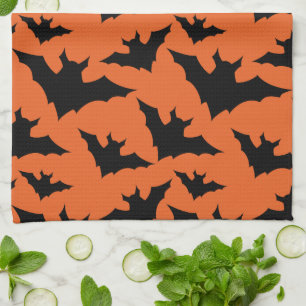 Linge De Cuisine Halloween chauves-souris noires orange cool éffray