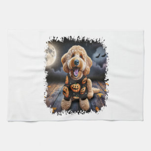 Linge De Cuisine Halloween chien Goldendoodle