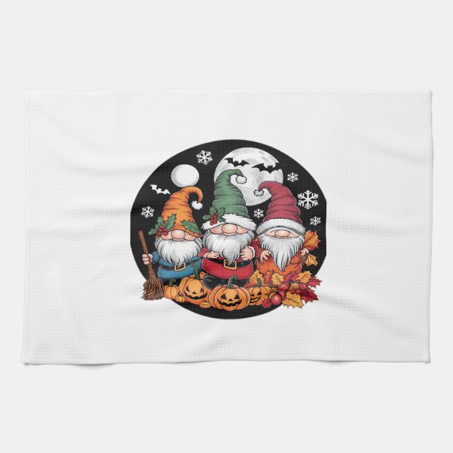 Linge De Cuisine Halloween Christmas Thanksgiving Gnomes Classic T- (Horizontal)