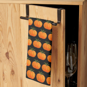 Linge De Cuisine Halloween Citrouille mignon Motif Orange automne W