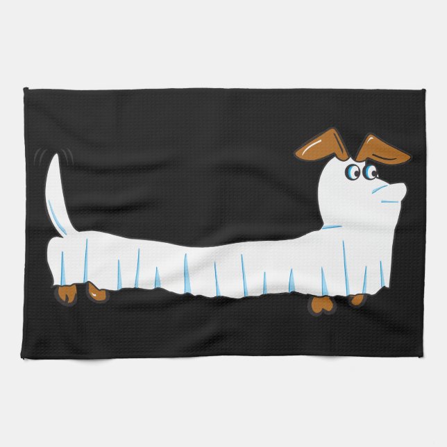 Linge De Cuisine Halloween Dachshund (Horizontal)