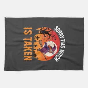 Linge De Cuisine Halloween Désolé Cette Sorcière Est Prise Graphiqu