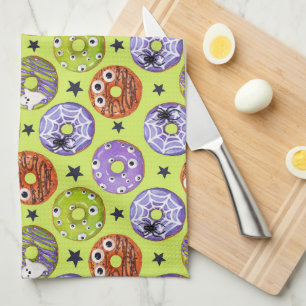 Linge De Cuisine Halloween Éffrayant Funky Donuts