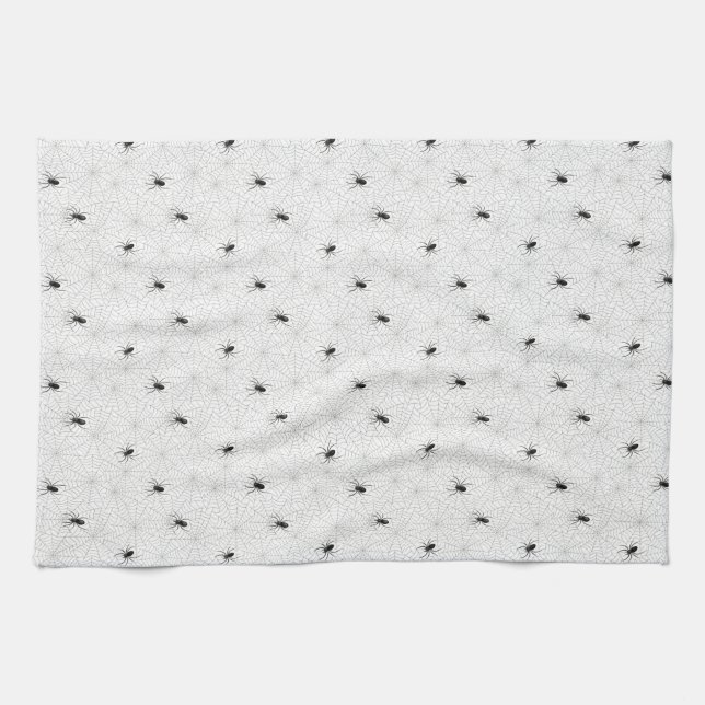 Linge De Cuisine Halloween éffrayante Déplaisante Spider Web (Horizontal)