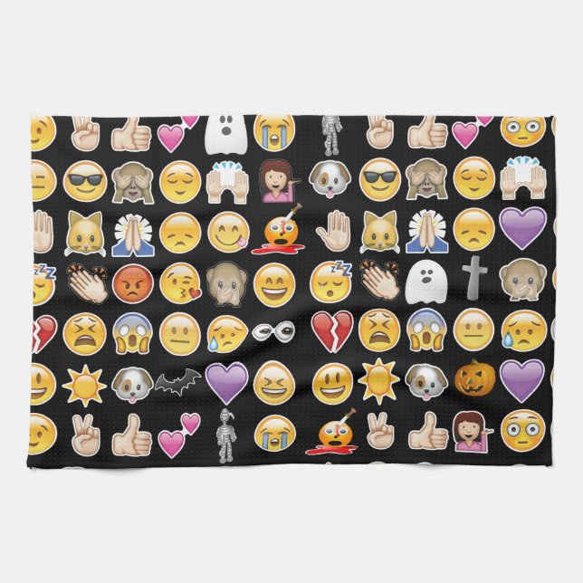 Linge De Cuisine halloween emoji (Horizontal)