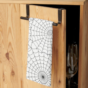 Linge De Cuisine Halloween en toiles d'araignées