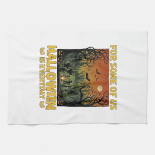 Linge De Cuisine Halloween est tous les jours Cimetière Zombies Feu