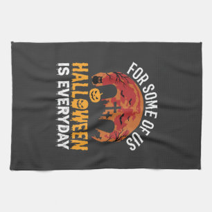 Linge De Cuisine Halloween est tous les jours Lune de cimetière eff
