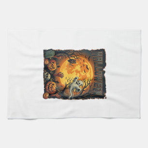 Linge De Cuisine Halloween Fantôme Pleine Lune Jack Lanterns Zombie
