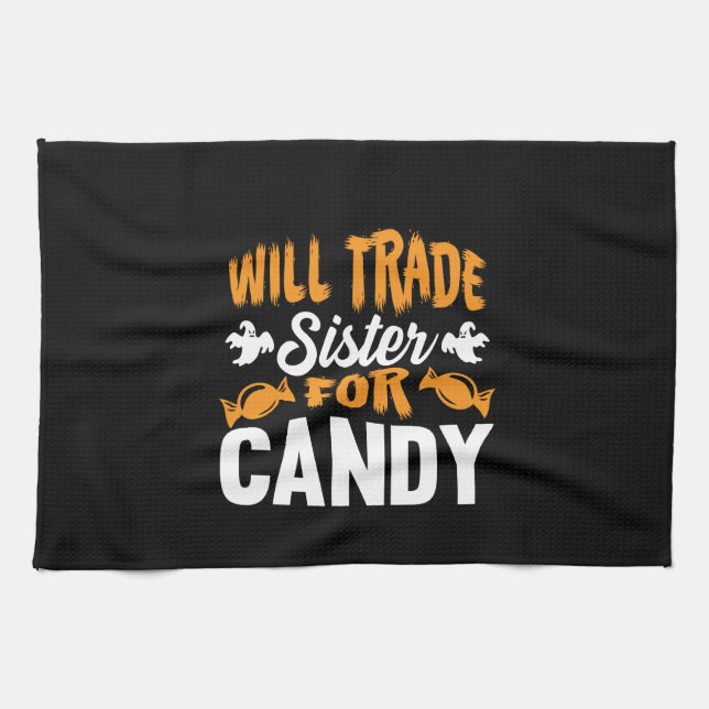 Linge De Cuisine Halloween Fera Commerce Soeur Pour Candy Anniversa (Horizontal)