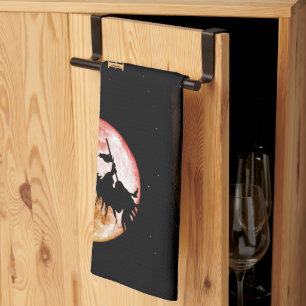 Linge De Cuisine Halloween fête Black Night Pleine lune effrayant