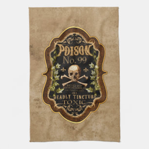 Linge De Cuisine Halloween Gothique Crâne Et Crossbones Potion De S