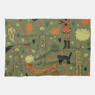 Linge De Cuisine Halloween Haunt : Mélange Vintage Éffrayant