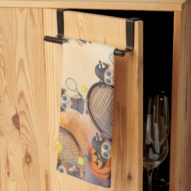 Linge De Cuisine Halloween pour le joueur de tennis (Pliage en tiers)