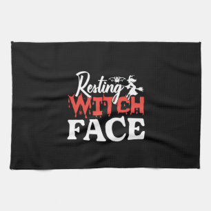Linge De Cuisine Halloween Resting Witch Facce Birthday