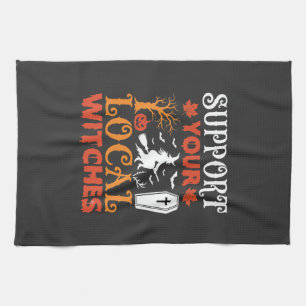 Linge De Cuisine Halloween Soutenez Vos Sorcières Locales Graphique