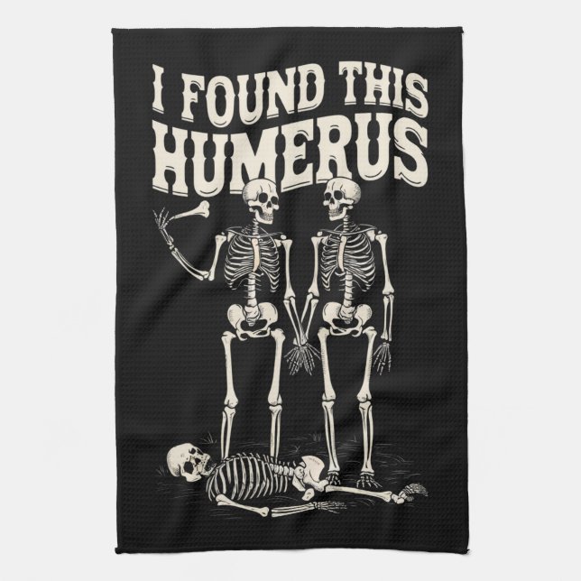 Linge De Cuisine Halloween Squelette J'Ai Trouvé Humerus Costume Dr (Vertical)