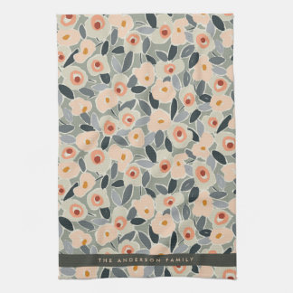 Linge De Cuisine Hand-Drawn Bold Inky Floral Pattern- Sunlit Meadow