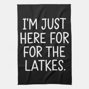 Linge De Cuisine Hanukkah je suis juste là pour les latkes juifs