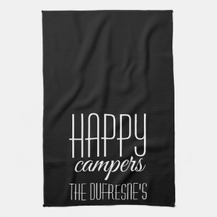 Linge De Cuisine "Happy Campers" Personnalisé